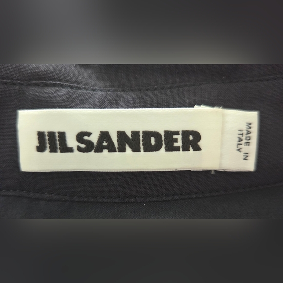 NEW JIL SANDER MINIMALIST WOOL AND SILK DRESS. - Picture 6 of 8